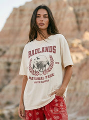 Badlands National Park Oversized Graphic Tee - Westly