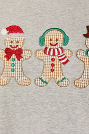 Baker's Dozen Gingerbread Graphic Sweatshirt in Heather Grey — product photo 05