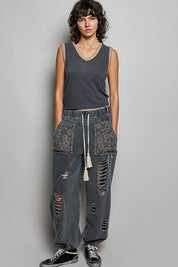 Bare Minimum Contrast Trim Ribeed Tank - Westly