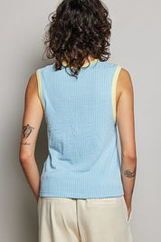 Bare Minimum Contrast Trim Ribeed Tank - Westly