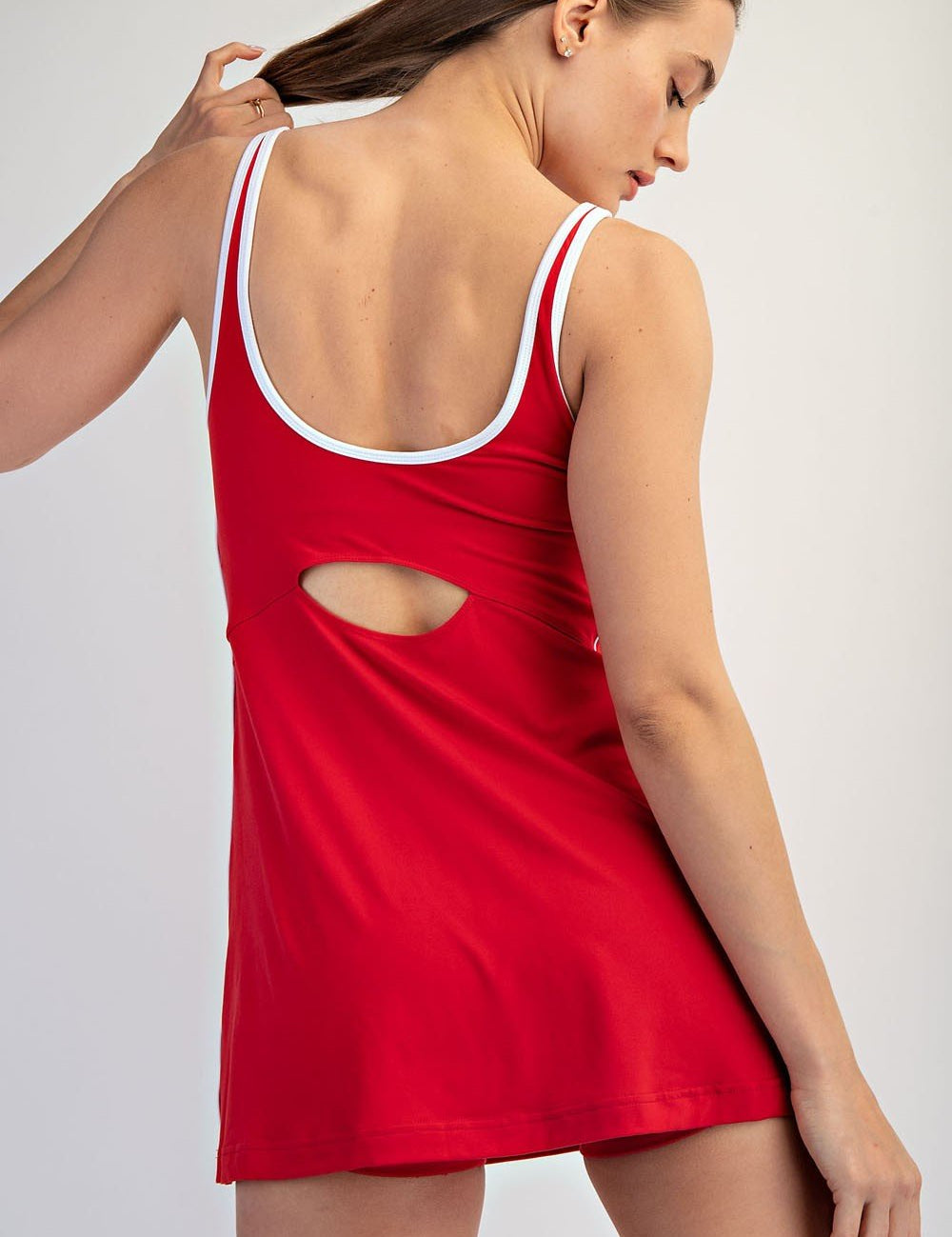 Baseline Contrast Trim Athletic Dress - Westly