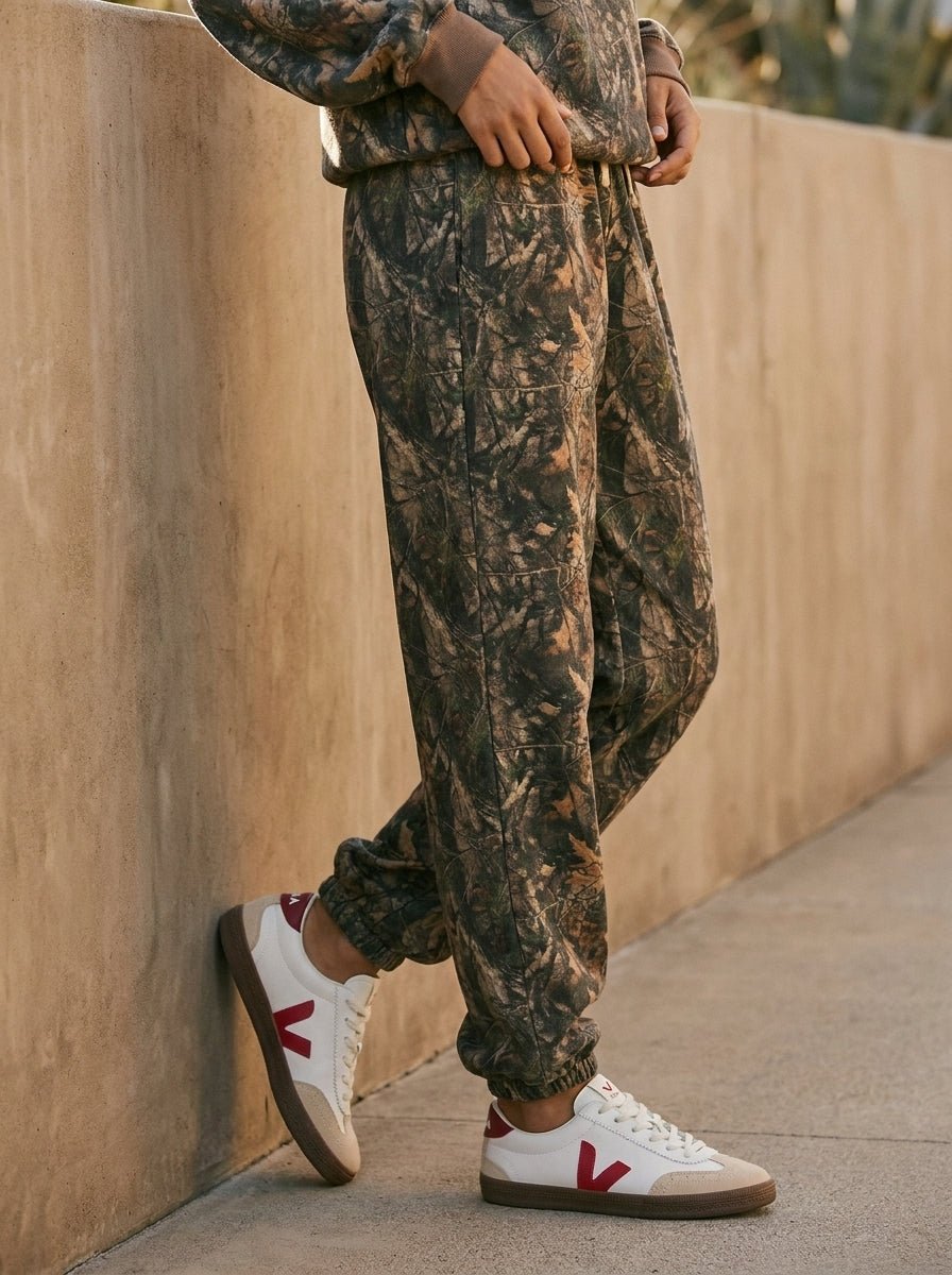 Bayou Dark Woodland Camo Cloud Fleece Jogger Sweatpants - Westly