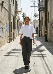 Bayside Oversized Split Hem Pocket Tee - Westly