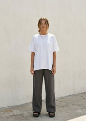 Bayside Oversized Split Hem Pocket Tee - Westly