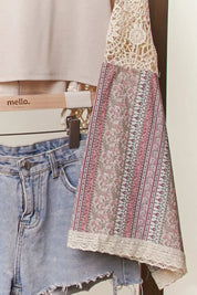 Bella Patchwork Bell - Sleeve Crop Top - Westly