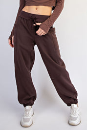Benchside Seamed Fleece Jogger Pants in Espresso, photo 1