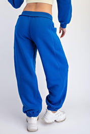 Benchside Seamed Fleece Jogger Pants in True Blue, photo 2