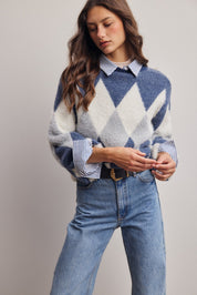 Berkeley Argyle Knit Sweater - Westly