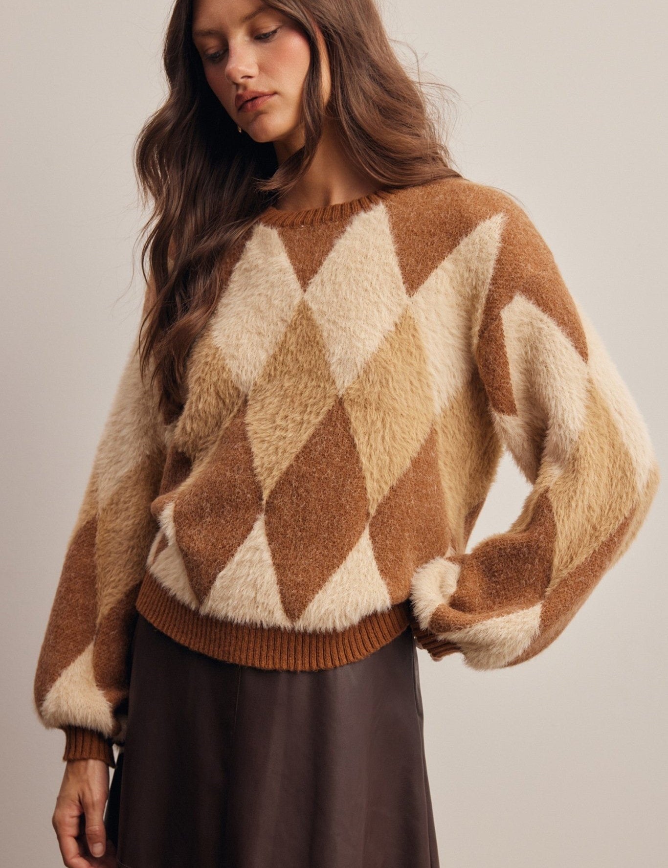 Berkeley Argyle Knit Sweater - Westly