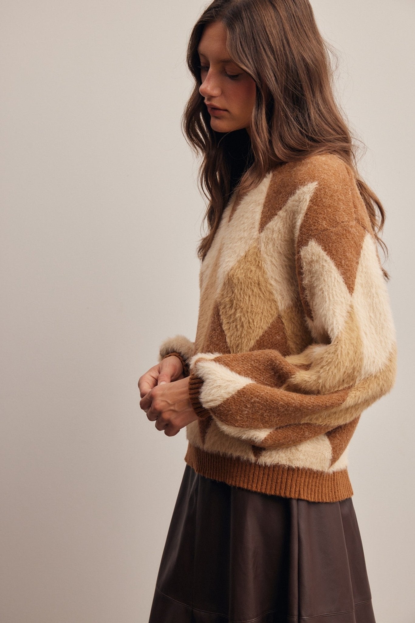 Berkeley Argyle Knit Sweater - Westly