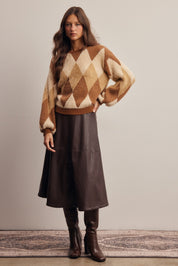 Berkeley Argyle Knit Sweater - Westly