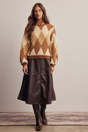Berkeley Argyle Knit Sweater - Westly