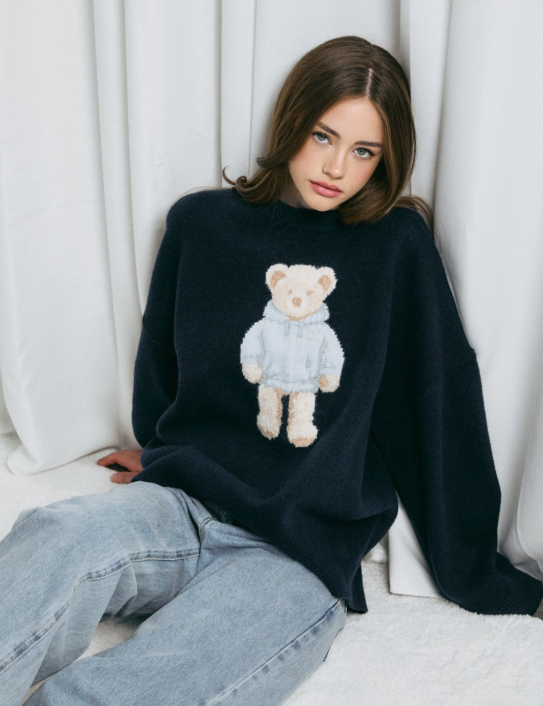 Bernie Teddy Bear Oversized Sweater - Westly