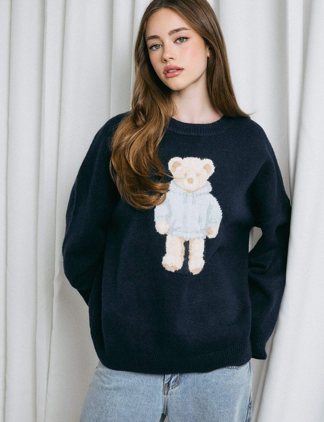 Bernie Teddy Bear Oversized Sweater - Westly