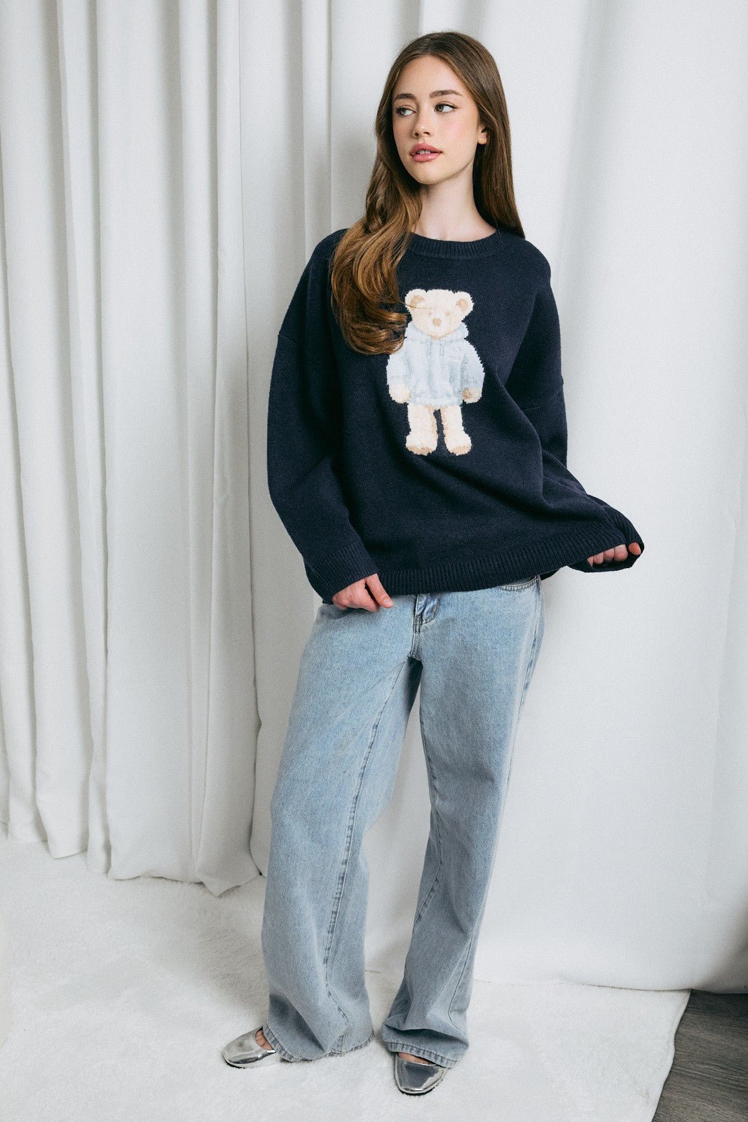 Bernie Teddy Bear Oversized Sweater - Westly