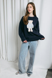 Bernie Teddy Bear Oversized Sweater - Westly