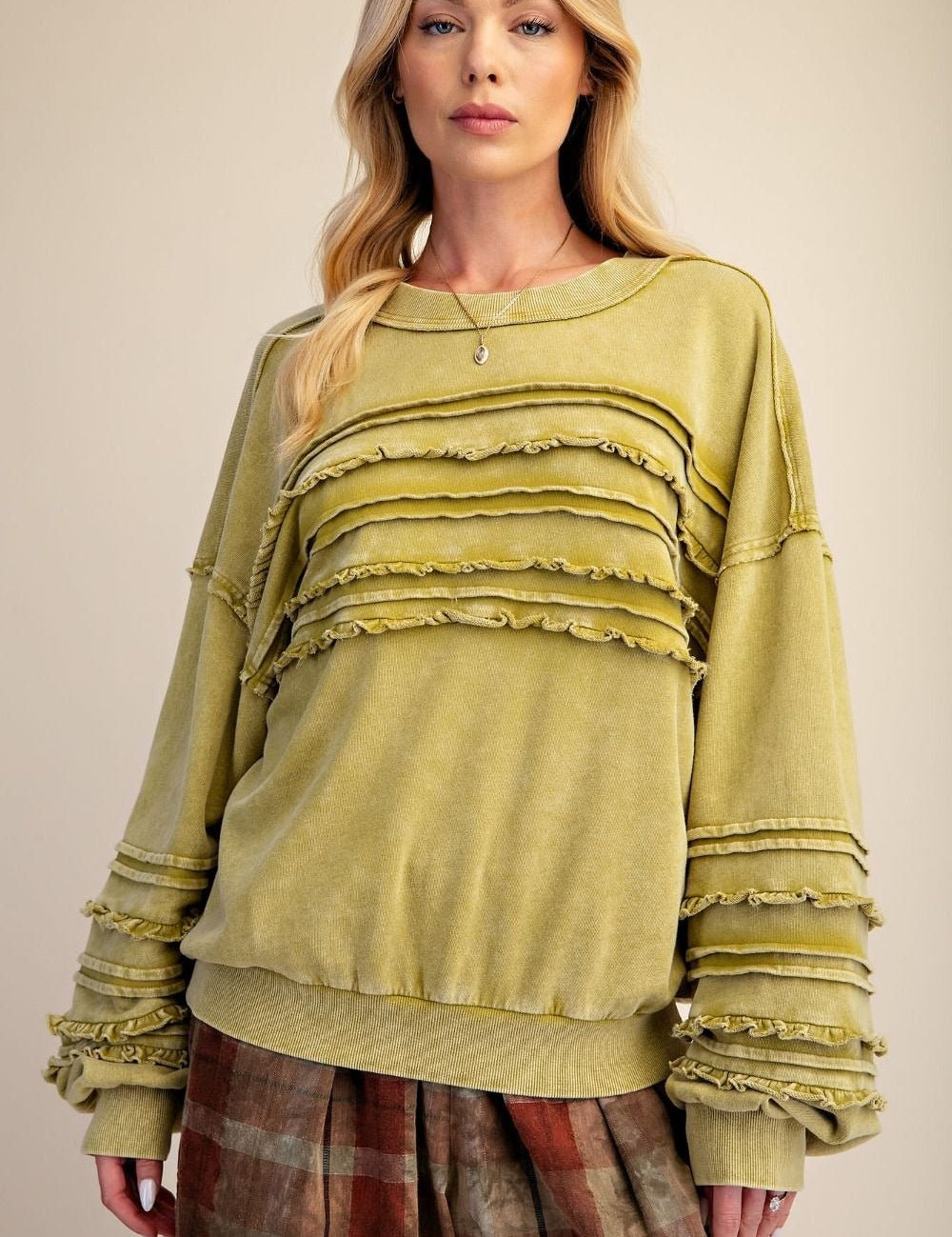 Better Days Washed Terry Knit Tunic - Westly