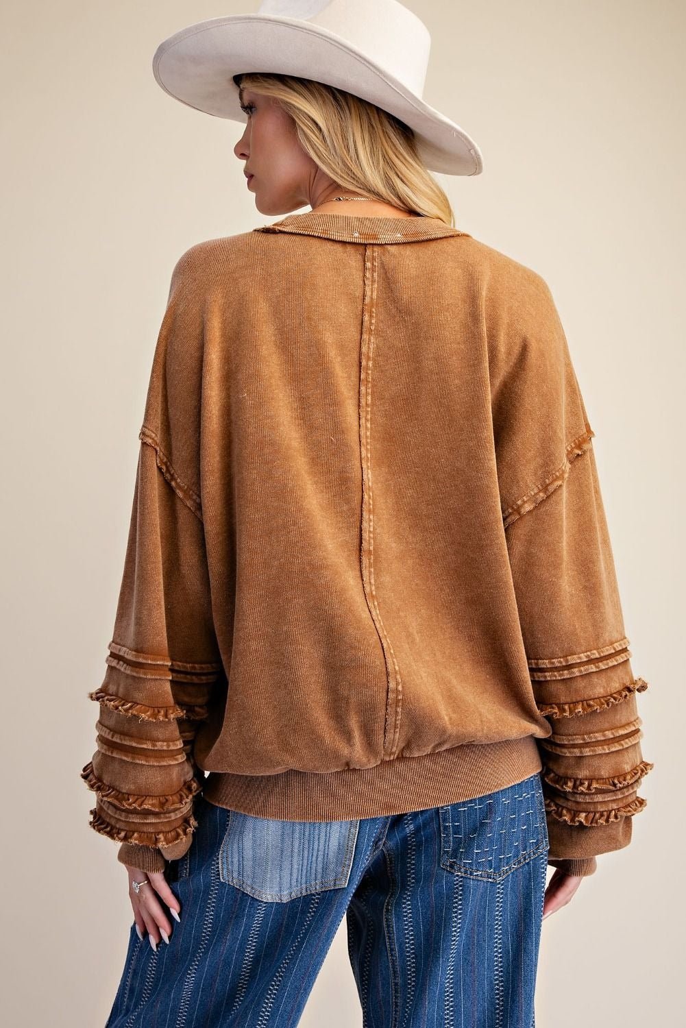 Better Days Washed Terry Knit Tunic - Westly