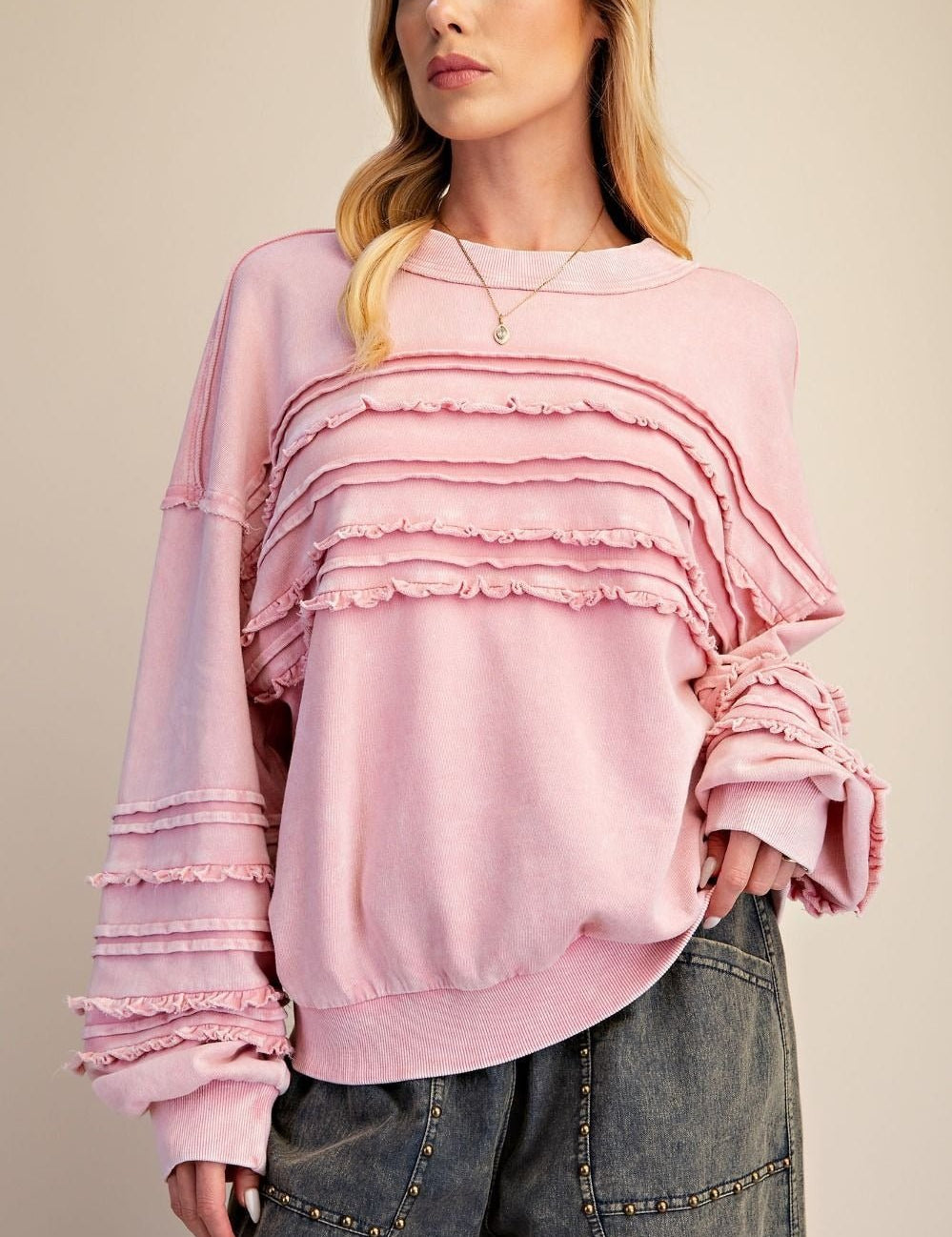 Better Days Washed Terry Knit Tunic - Westly