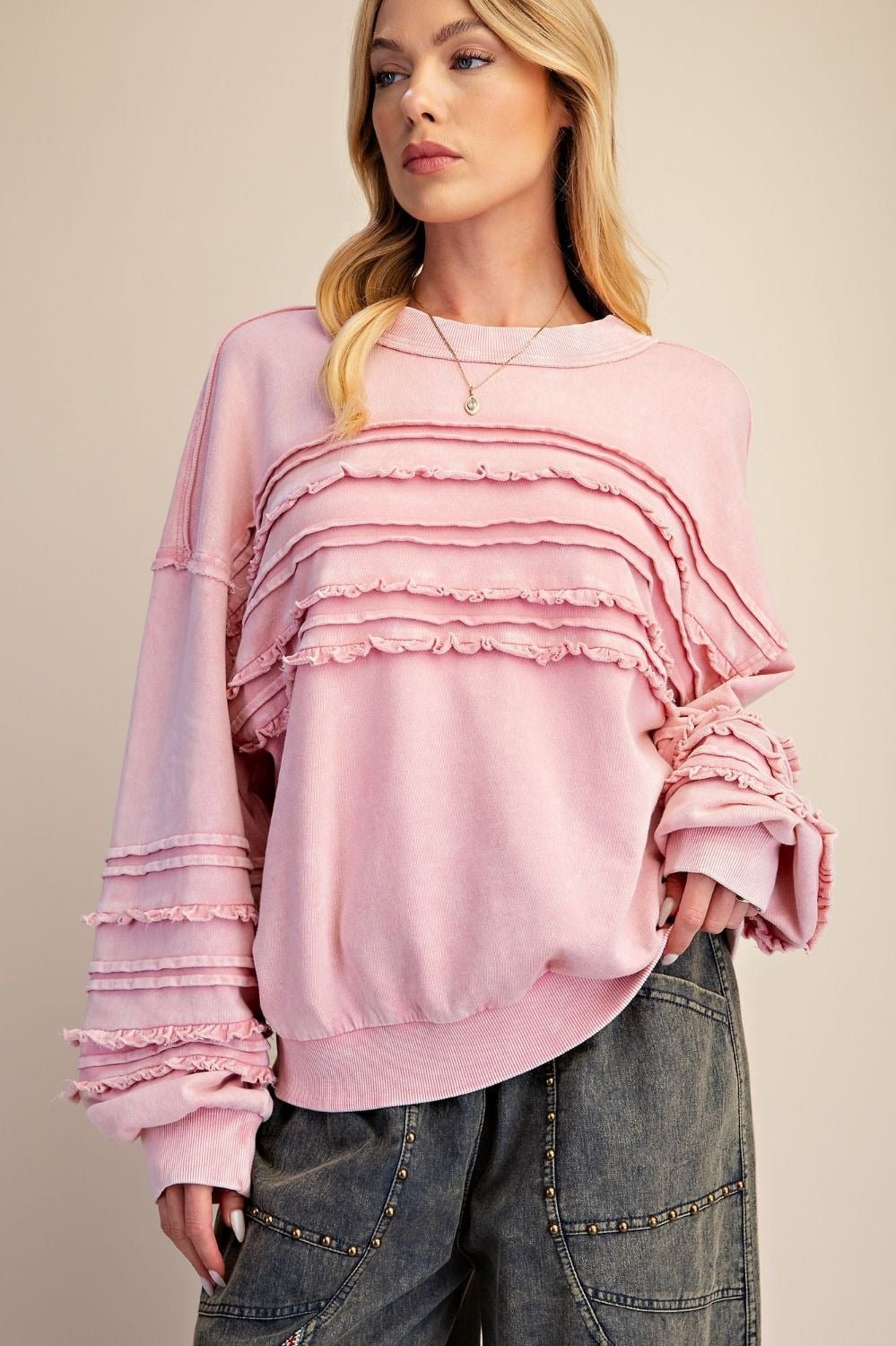 Better Days Washed Terry Knit Tunic - Westly
