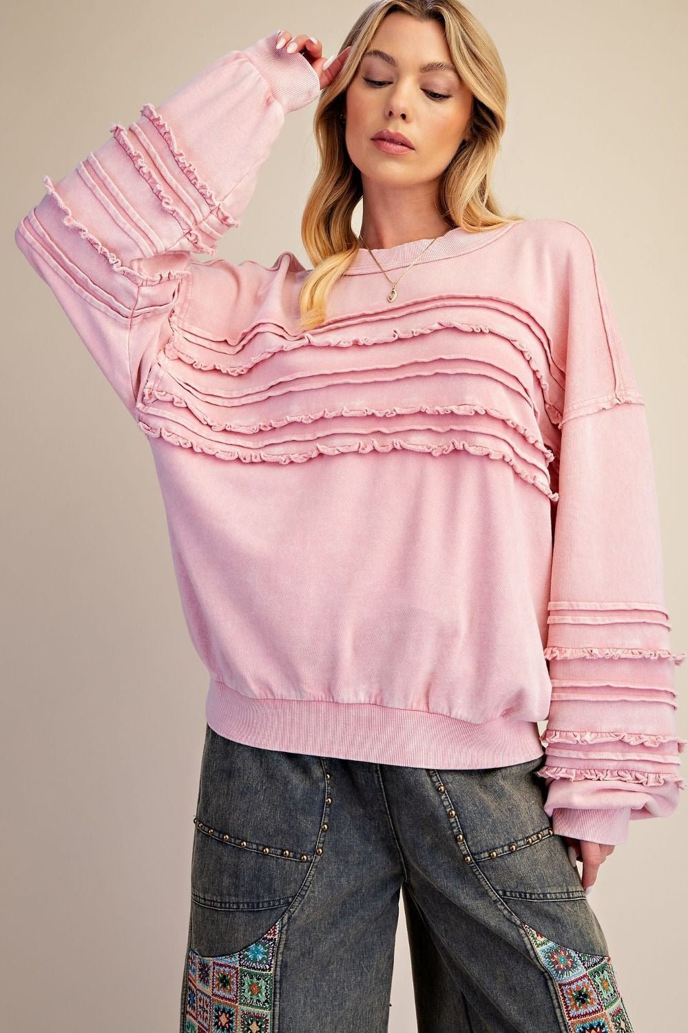 Better Days Washed Terry Knit Tunic - Westly