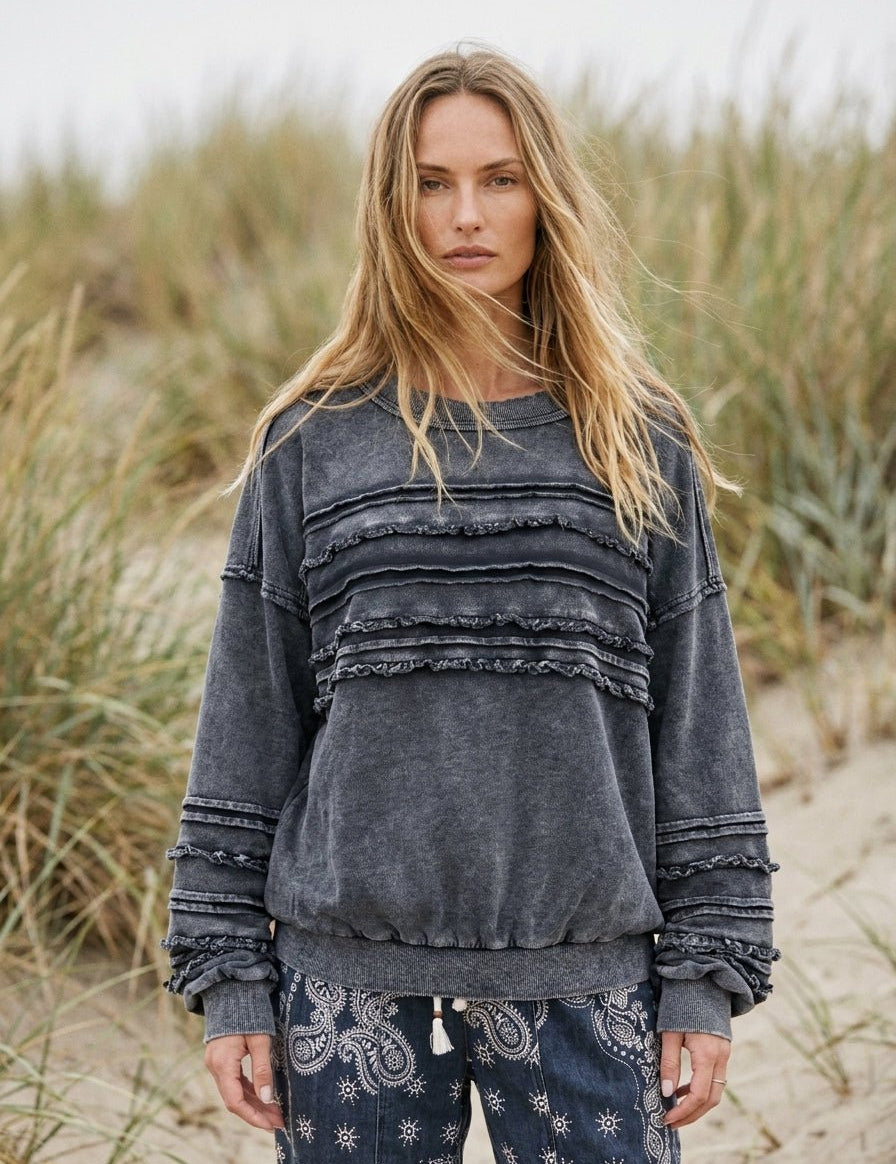 Better Days Washed Terry Knit Tunic - Westly