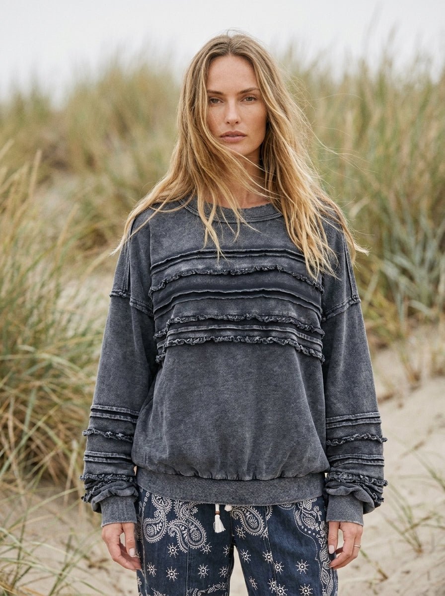Better Days Washed Terry Knit Tunic - Westly