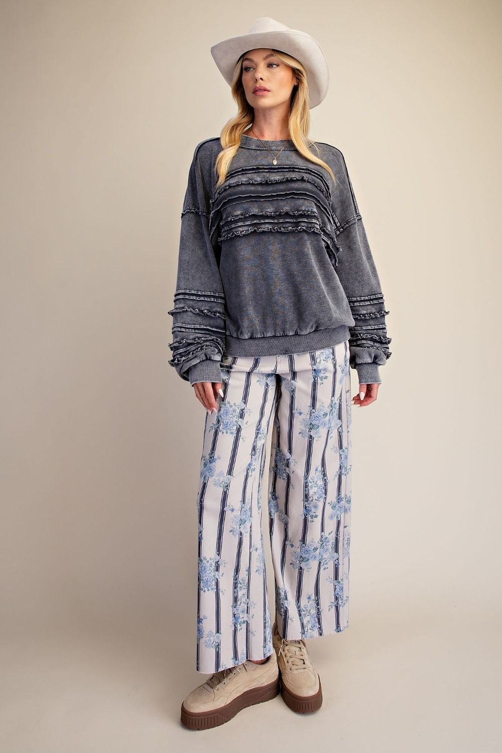 Better Days Washed Terry Knit Tunic - Westly