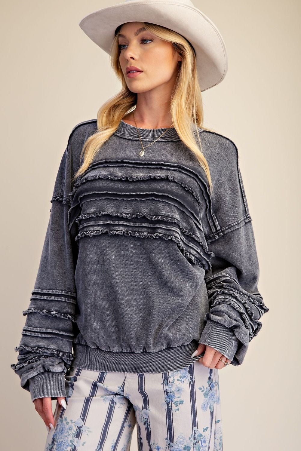 Better Days Washed Terry Knit Tunic - Westly