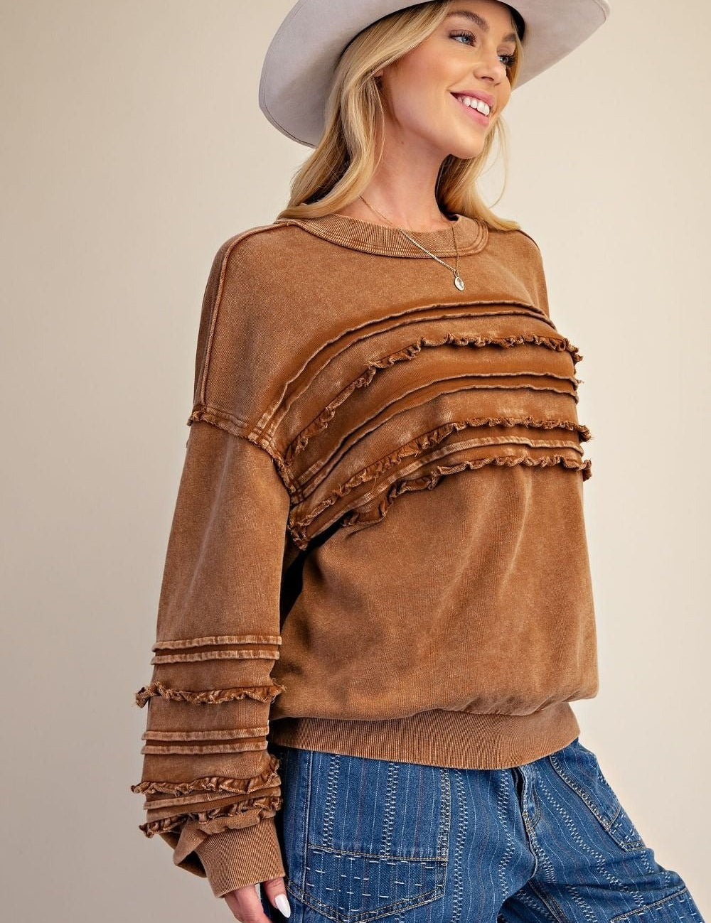 Better Days Washed Terry Knit Tunic - Westly