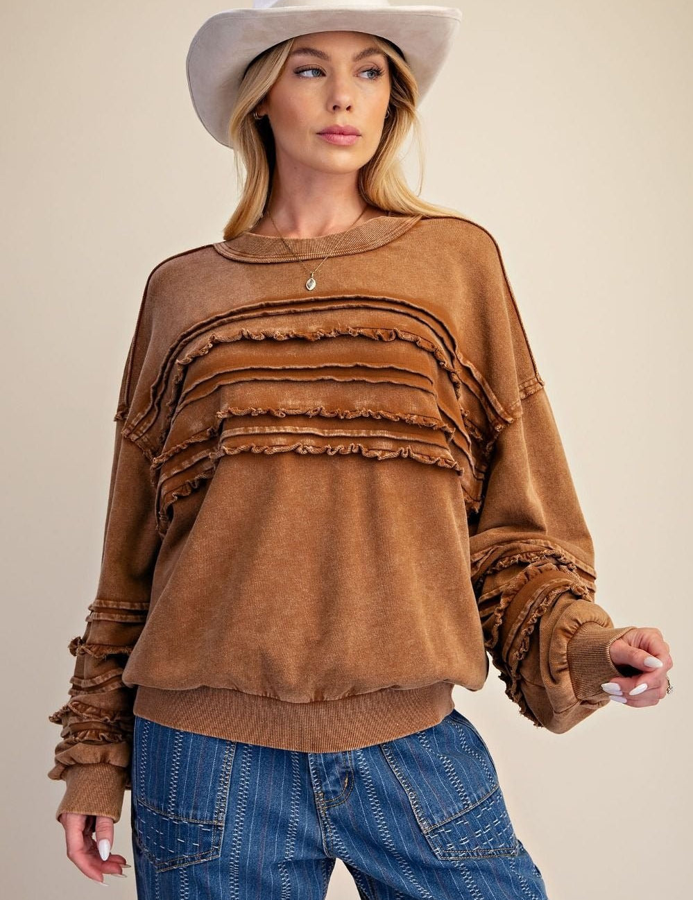 Better Days Washed Terry Knit Tunic - Westly