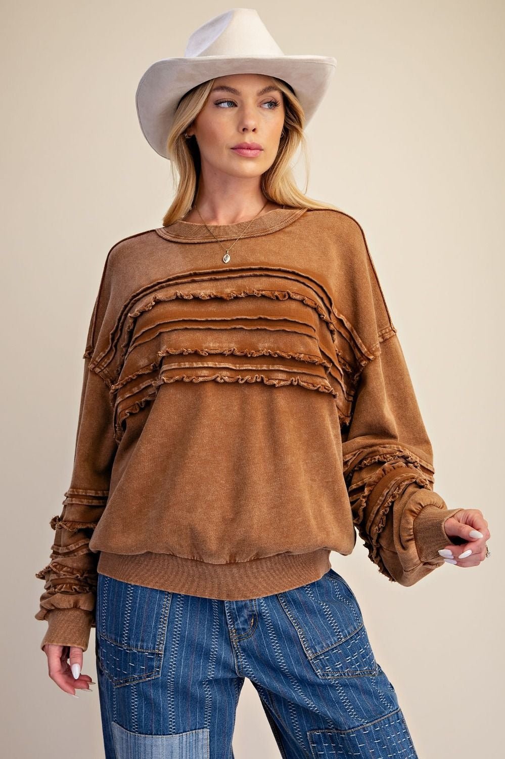 Better Days Washed Terry Knit Tunic - Westly
