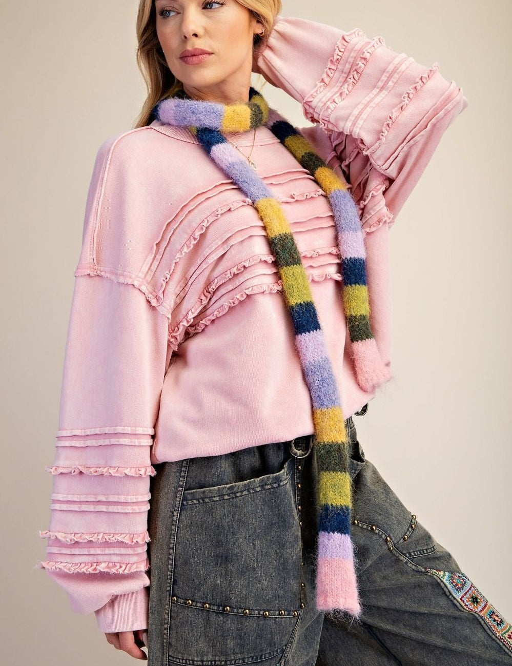 Better Days Washed Terry Knit Tunic - Westly
