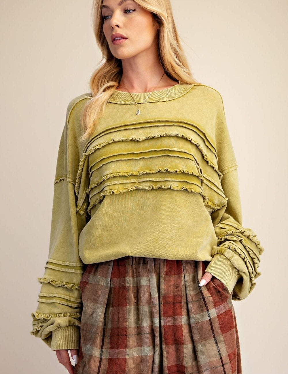 Better Days Washed Terry Knit Tunic - Westly