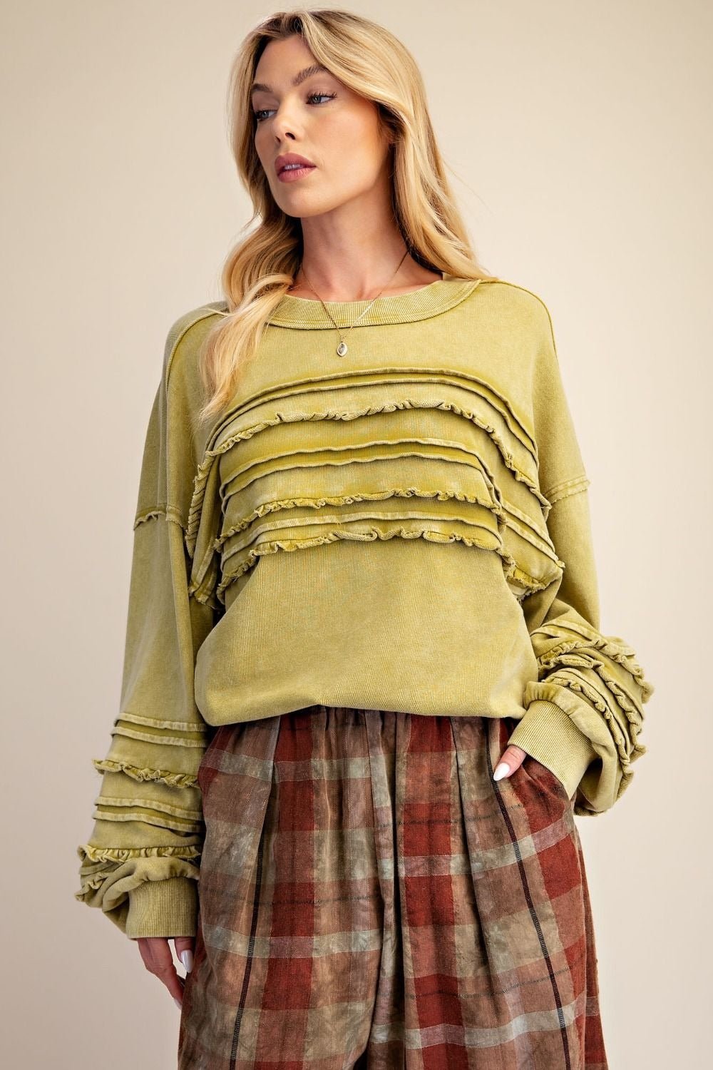 Better Days Washed Terry Knit Tunic - Westly