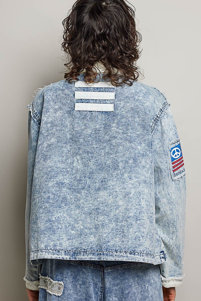Betty Americana Patchwork Denim Jacket - Westly