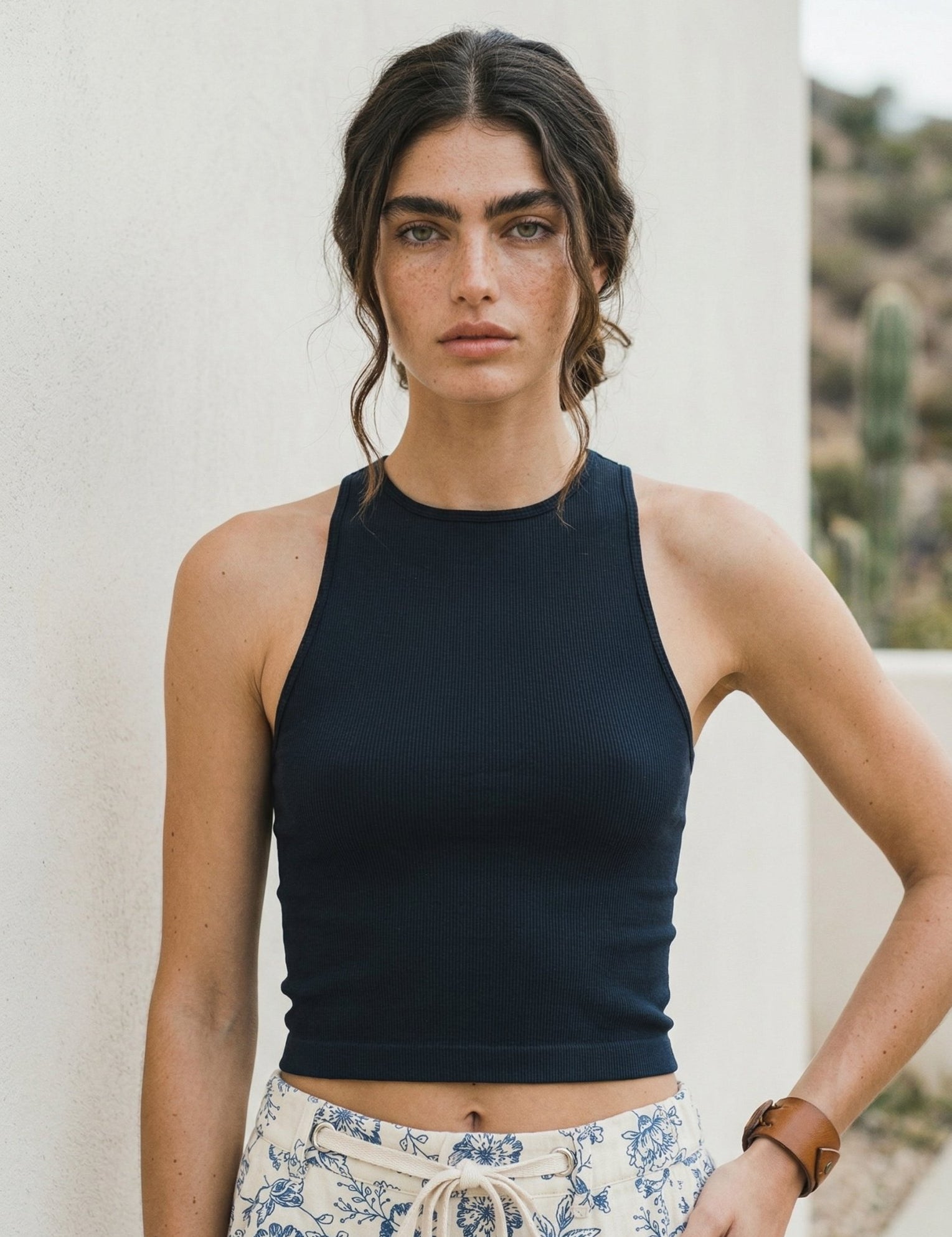 Beverly High Neck Racerback Brami Top - Westly