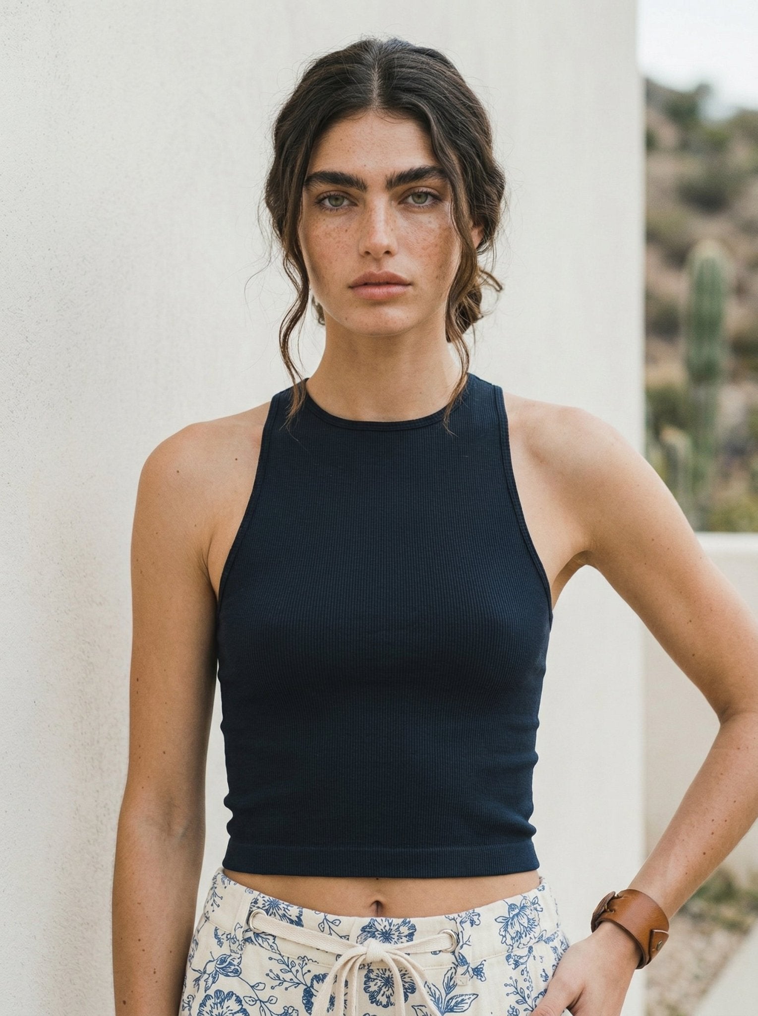 Beverly High Neck Racerback Brami Top - Westly