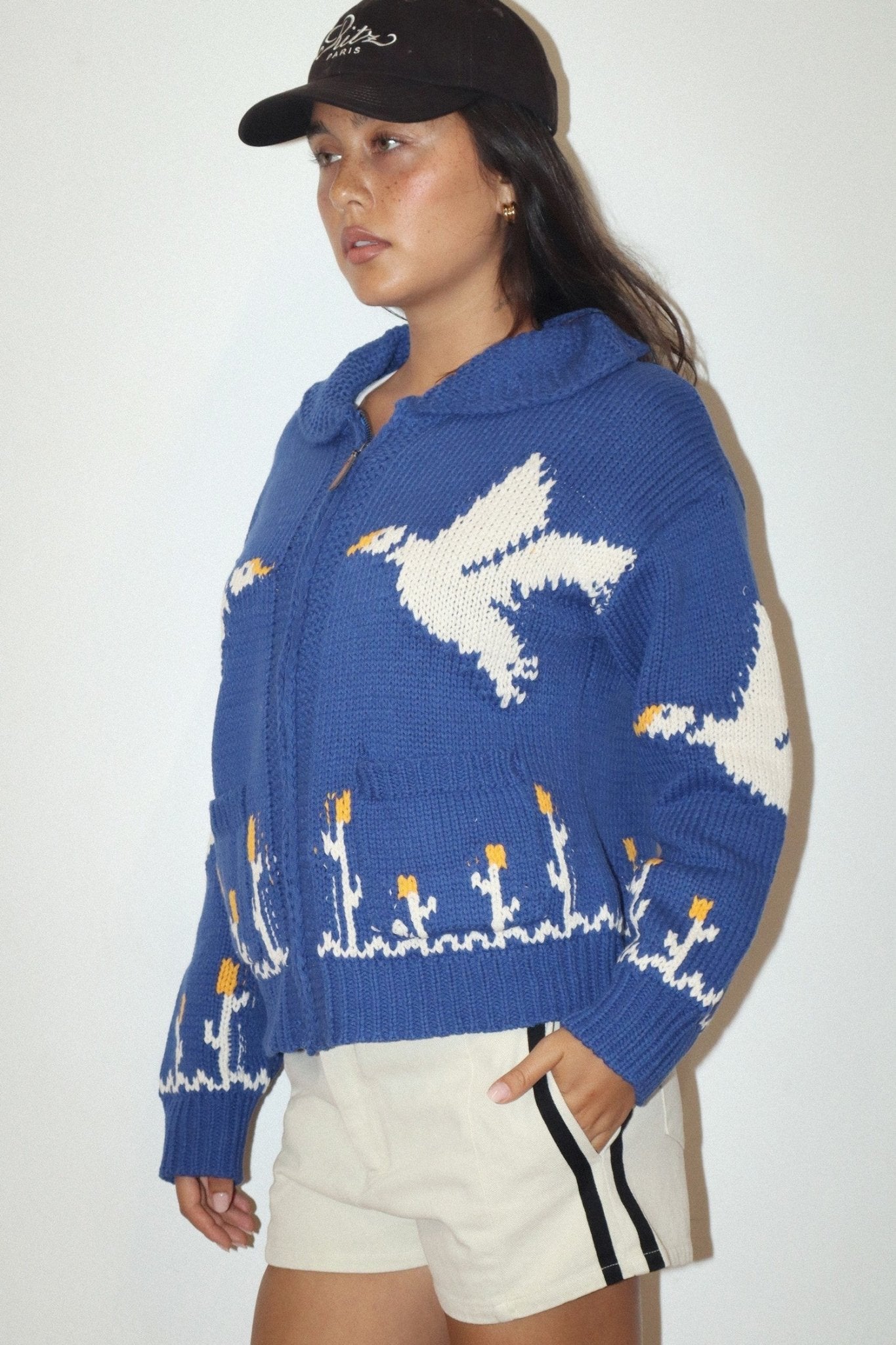 Birds of a Feather Zip-Up Cardigan - Westly