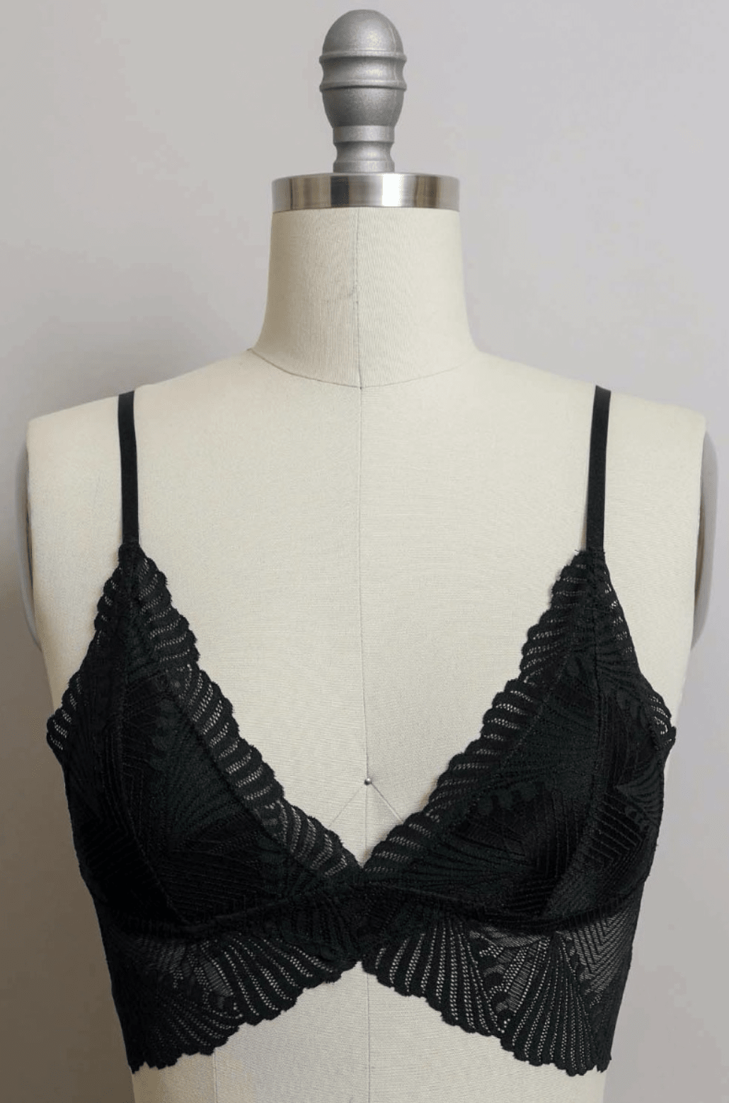 Black Tide Scalloped Lacey Bralette - Westly