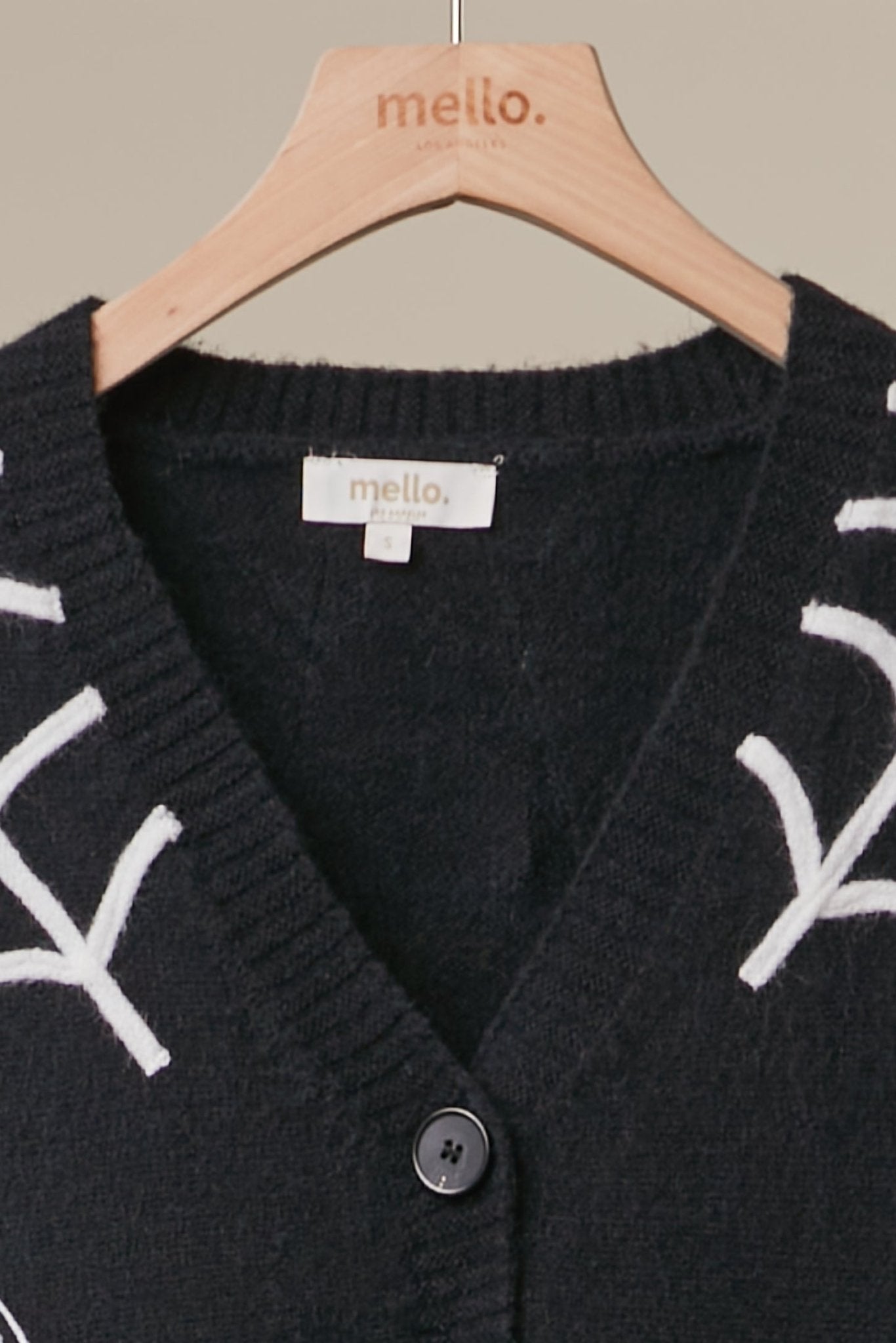 Black Widow Button-Front Knit Cardigan - Westly