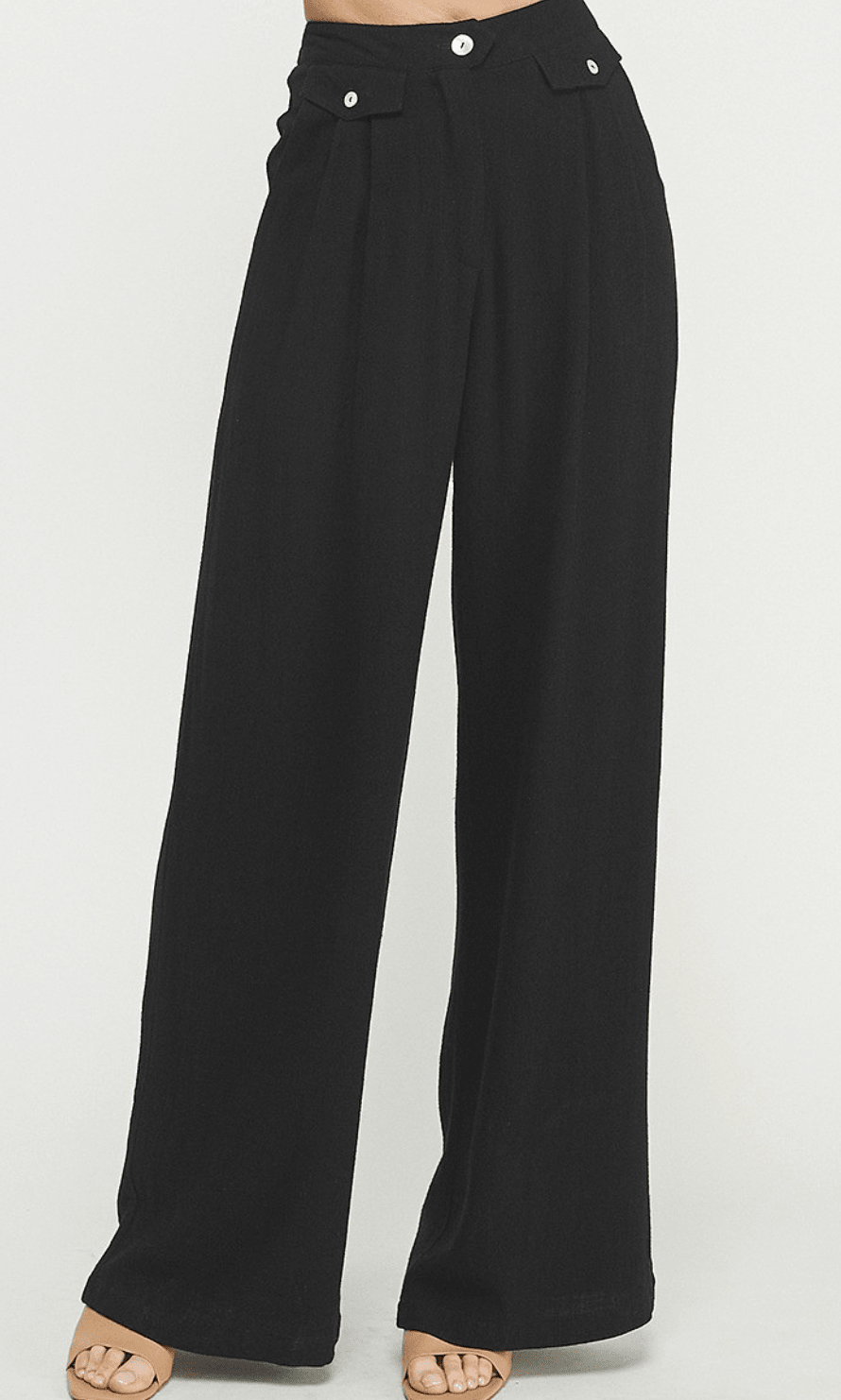 Blaire Wide - Leg Pleated Trousers - Westly