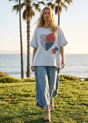 Bluebell Quilted Heart Vintage Top - Westly