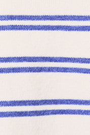 Bluewater Striped Crewneck Sweater in White Blue Stripe - product photo 6