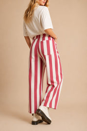 Boardwalk Striped Barrel Jeans - Westly