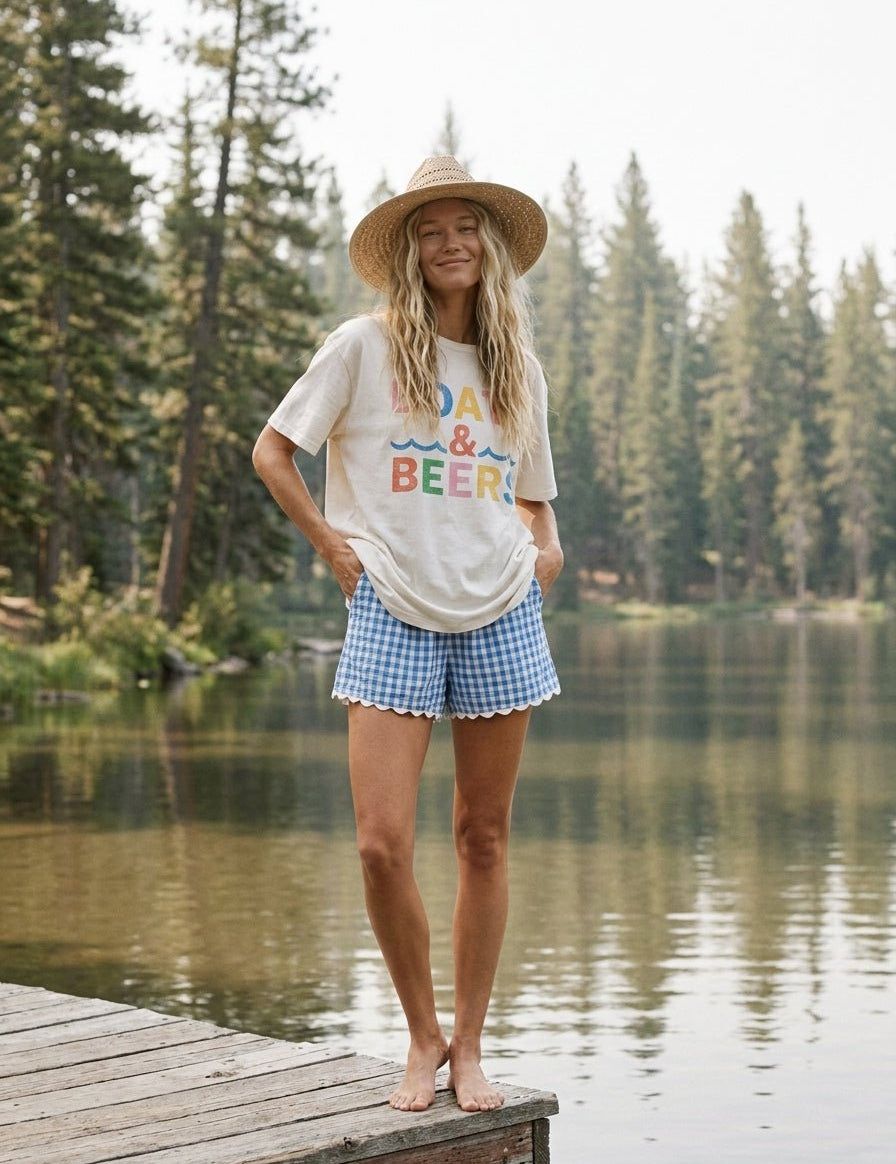 Boats & Beers Oversized Graphic Tee - Westly