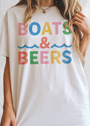 Boats & Beers Oversized Graphic Tee - Westly