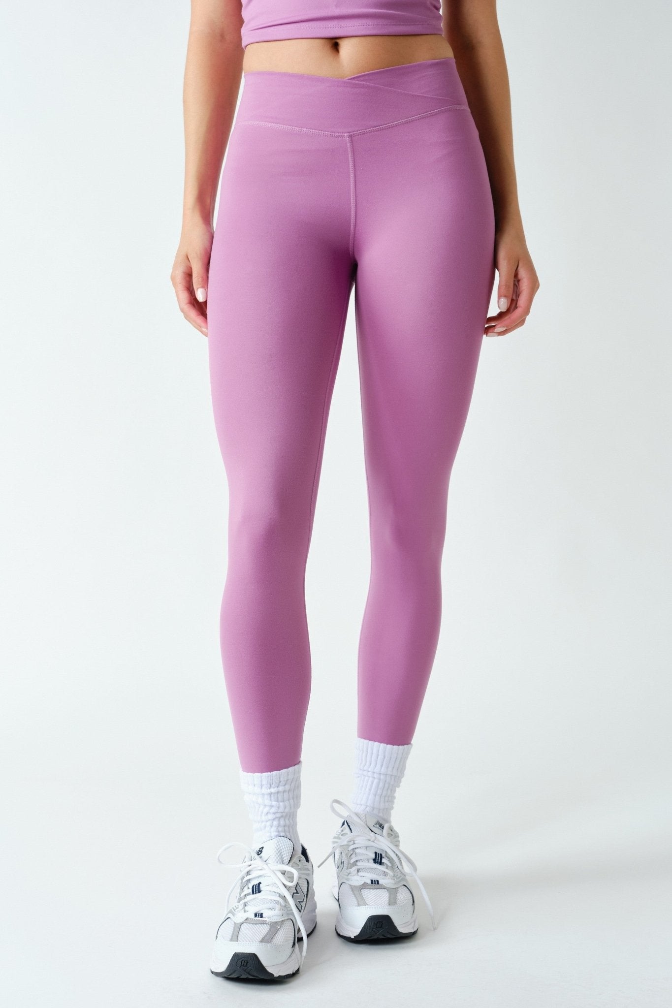 Body Language Crossover Waist Leggings - Westly