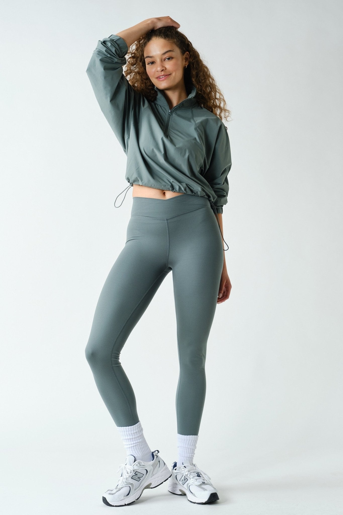 Body Language Crossover Waist Leggings - Westly