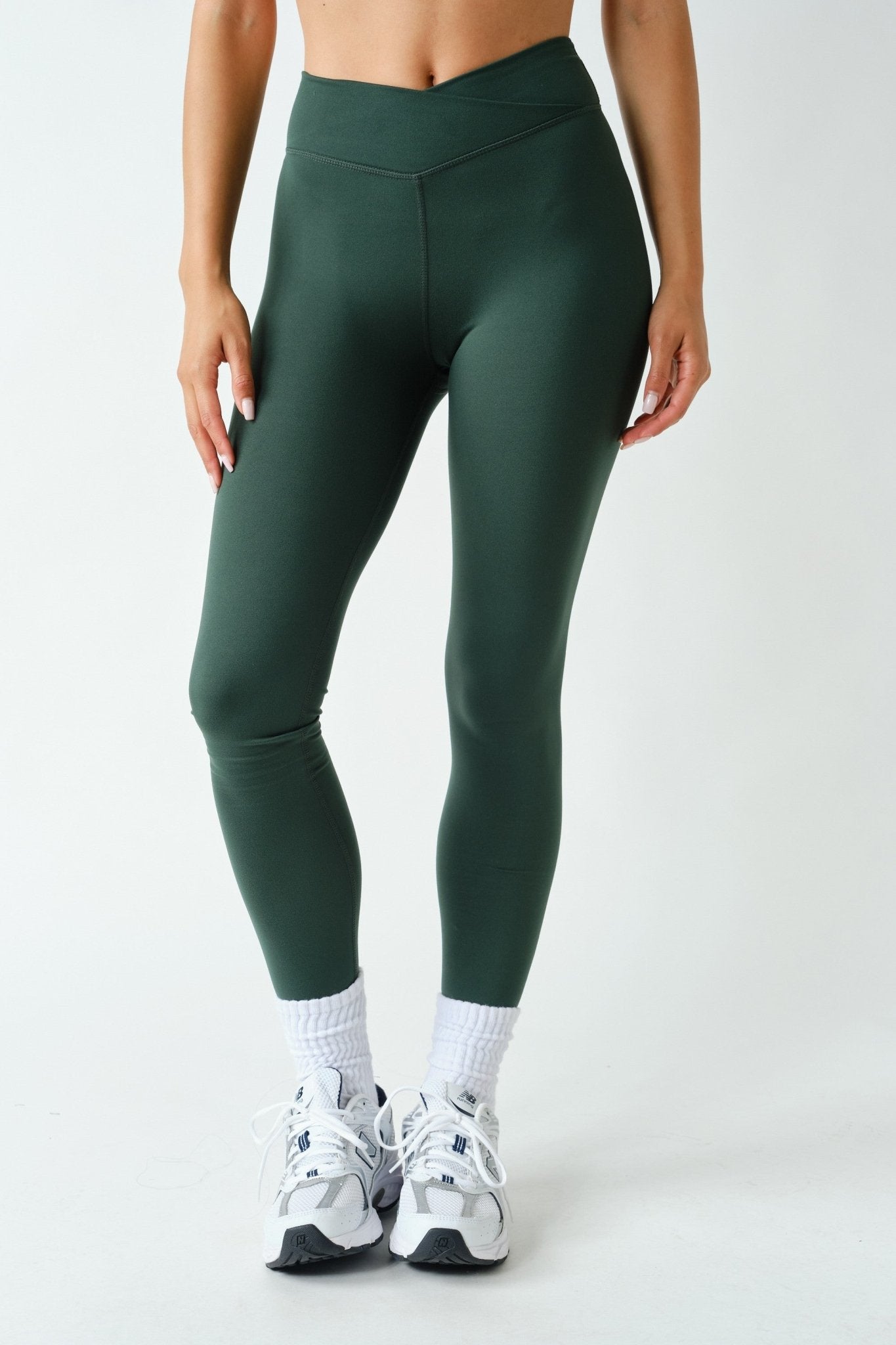 Body Language Crossover Waist Leggings - Westly